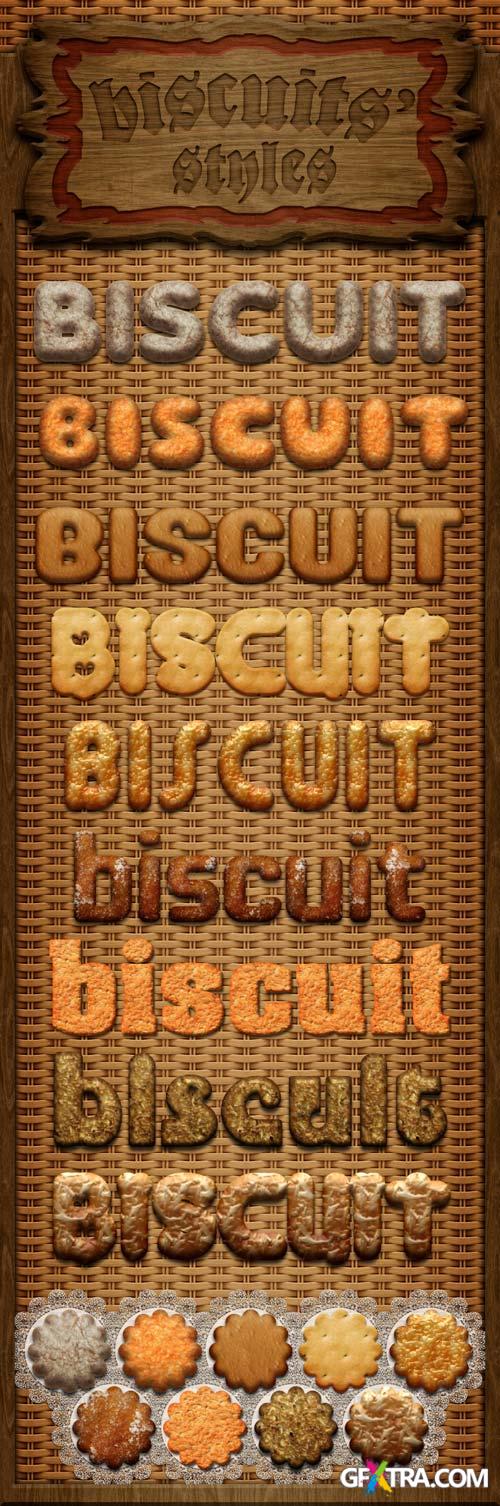 Biscuit Photoshop Styles