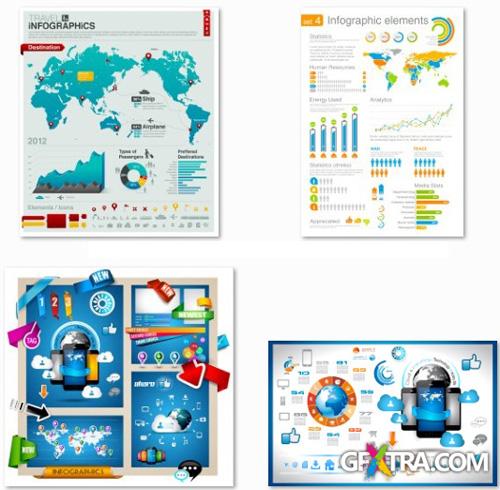 Infographics Collection #3 - 25 EPS Vector Stock