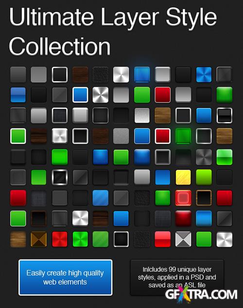 99 Ultimate Photoshop Layer Style Collection