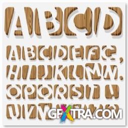 Alphabet, Numbers and Symbols #2 - 25 EPS Vector Stock