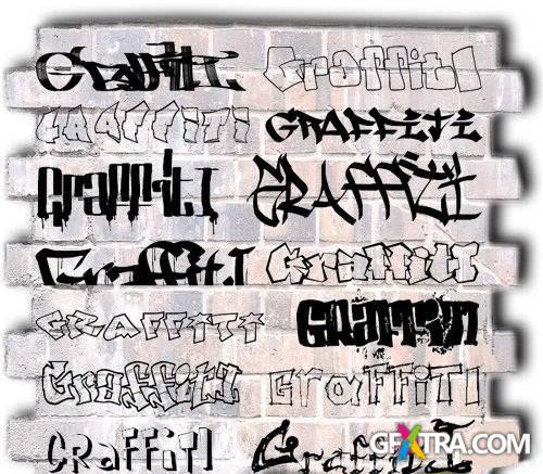 Set of Graffiti Fonts