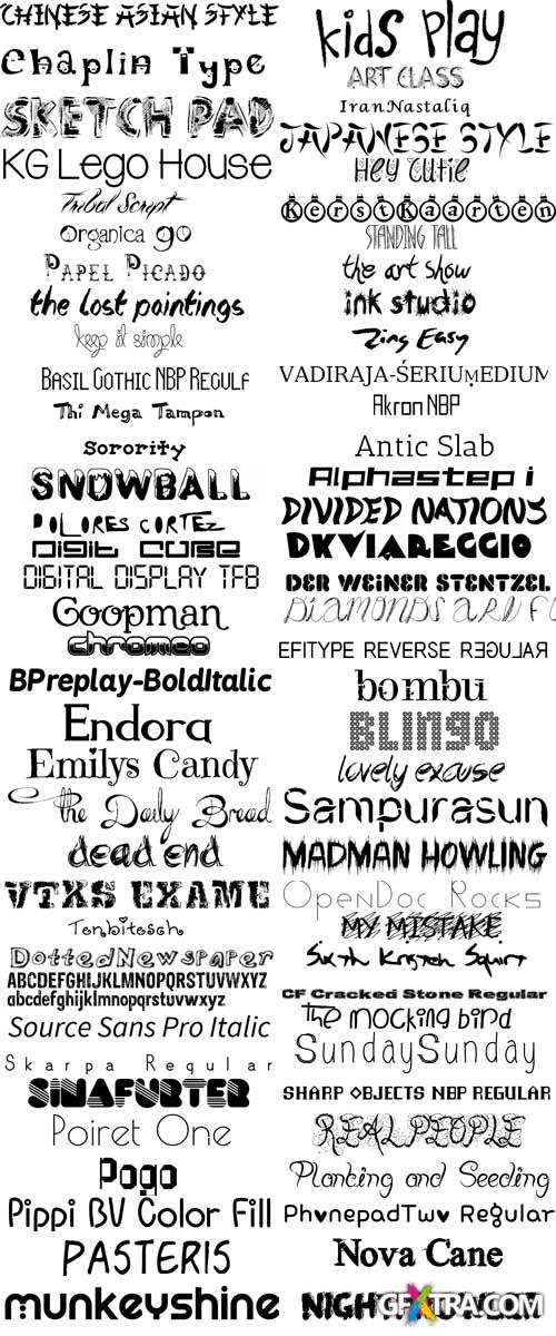 151 Fonts Collection