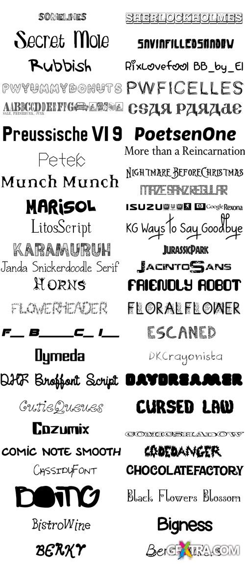 94 Fonts Collection