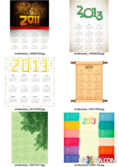 Amazing SS - Calendar Grid 2013 (Part 7), 25xEPS