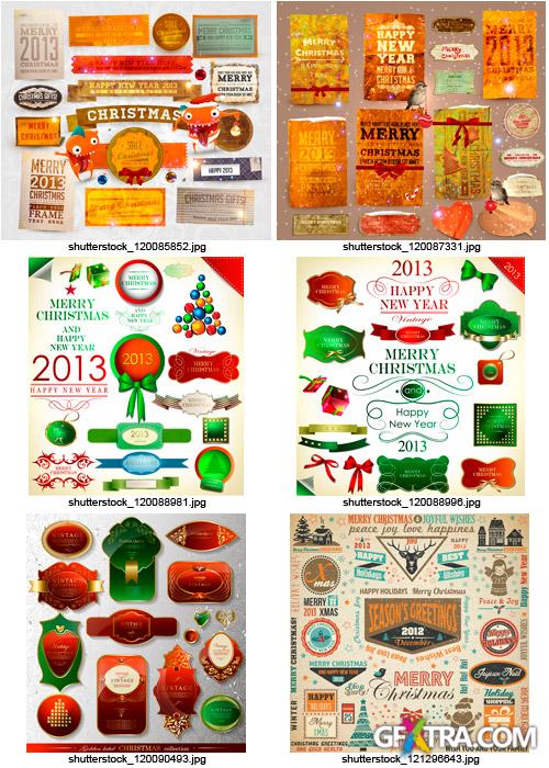 Amazing SS - Christmas Labels & Design Elements 3, 25xEPS