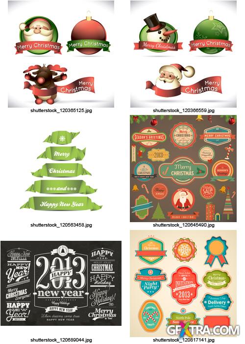 Amazing SS - Christmas Labels & Design Elements 3, 25xEPS