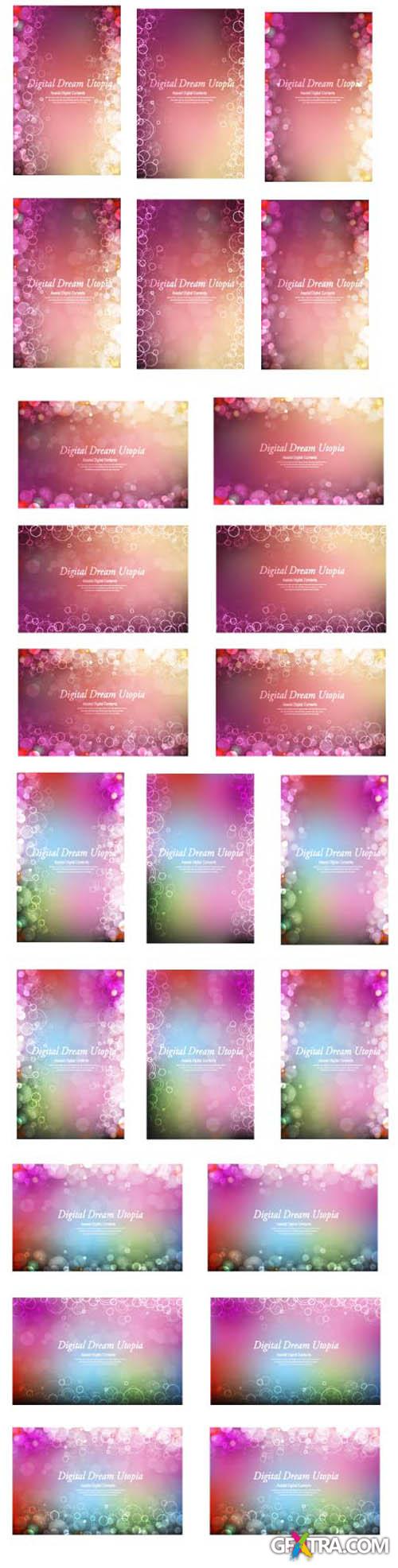 Bokeh Vector Banners