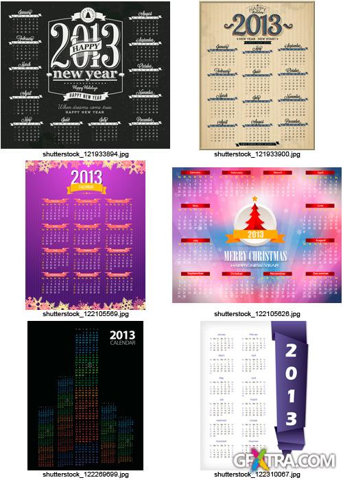 Amazing SS - Calendar Grid 2013 (Part 8), 25xEPS