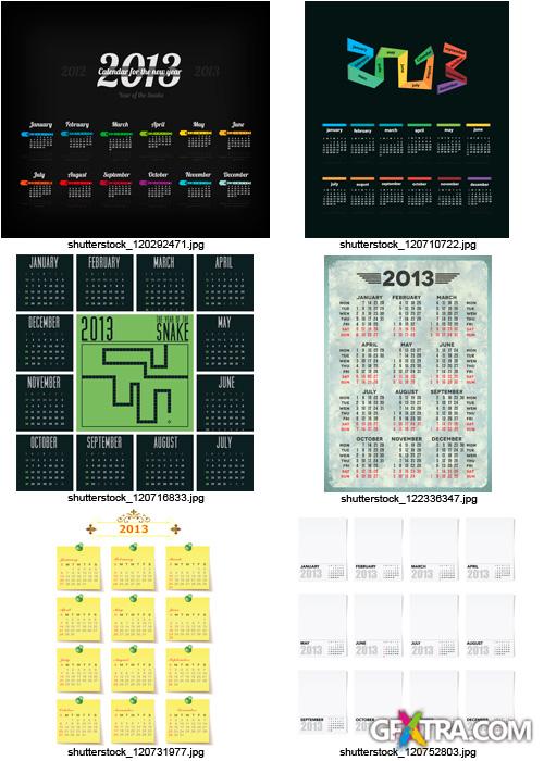 Amazing SS - Calendar Grid 2013 (Part 8), 25xEPS