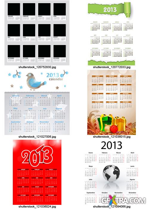 Amazing SS - Calendar Grid 2013 (Part 8), 25xEPS