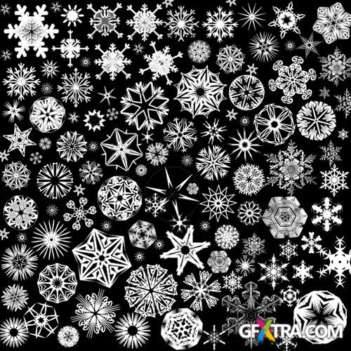 Photoshop CS Brushes - Snowflakes