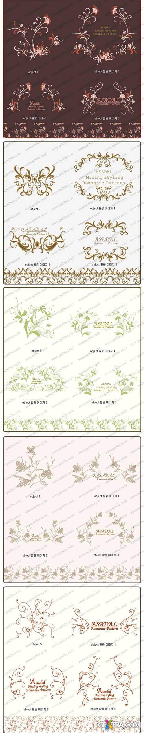 Floral Ornaments - Vector Asadal