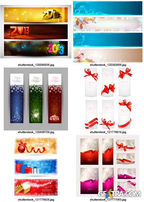 Amazing SS - Christmas Banners & Cards 4, 25xEPS