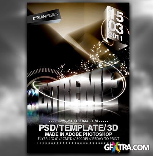 GraphicRiver - Extreme 3D (Flyer Template 4x6\