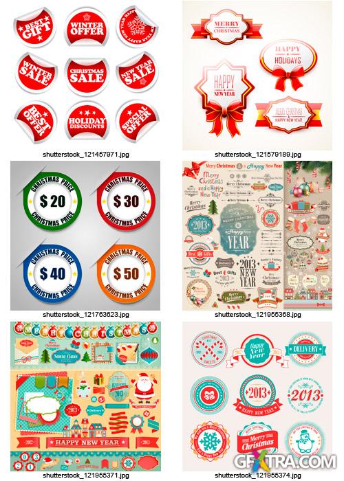 Amazing SS - Christmas Labels & Design Elements 4, 25xEPS