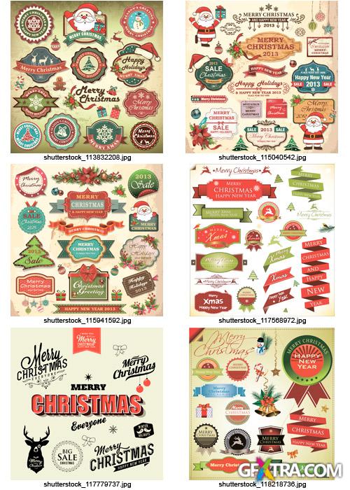 Amazing SS - Christmas Labels & Design Elements 4, 25xEPS