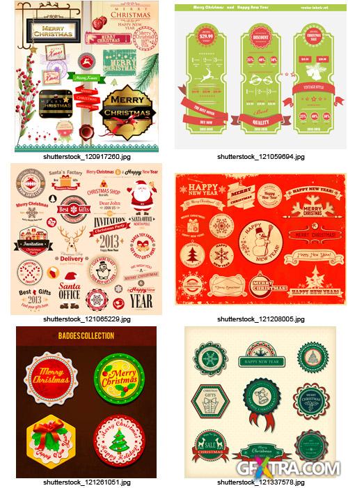 Amazing SS - Christmas Labels & Design Elements 4, 25xEPS