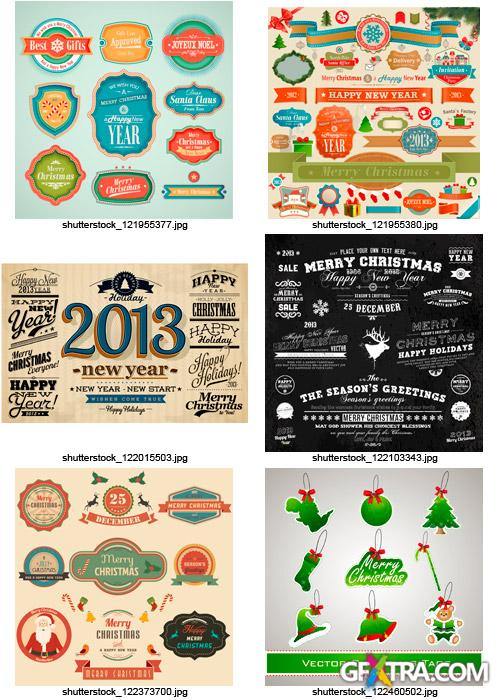 Amazing SS - Christmas Labels & Design Elements 4, 25xEPS