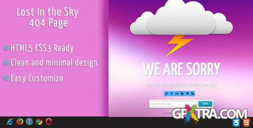 ThemeForest - Lost In Sky - 404 page Error