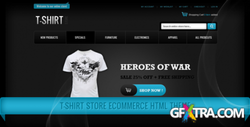 ThemeForest - T - Shirt Store v.1.0 - eCommerce HTML Theme