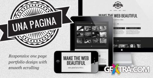 ThemeForest - Una Pagina - Responsive One Page Portfolio