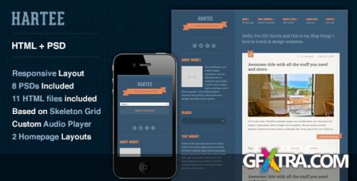 ThemeForest - Hartee - A Tumblr Style HTML Template