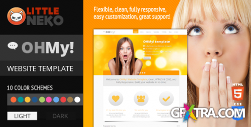 ThemeForest - OHMY! - HTML5, CSS3, Bootstrap website template