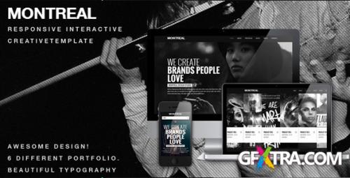 ThemeForest - Montreal - Responsive Interactive Creative Template