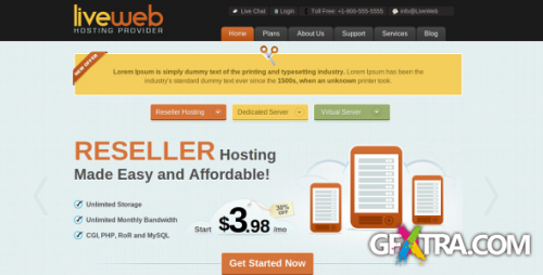 ThemeForest - LiveWeb v.1.0 - WordPress Web Hosting Template