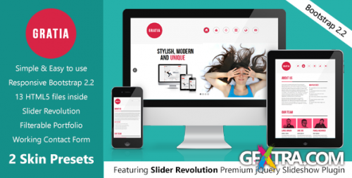 ThemeForest - Gratia - Simple Responsive Creative HTML5 Theme