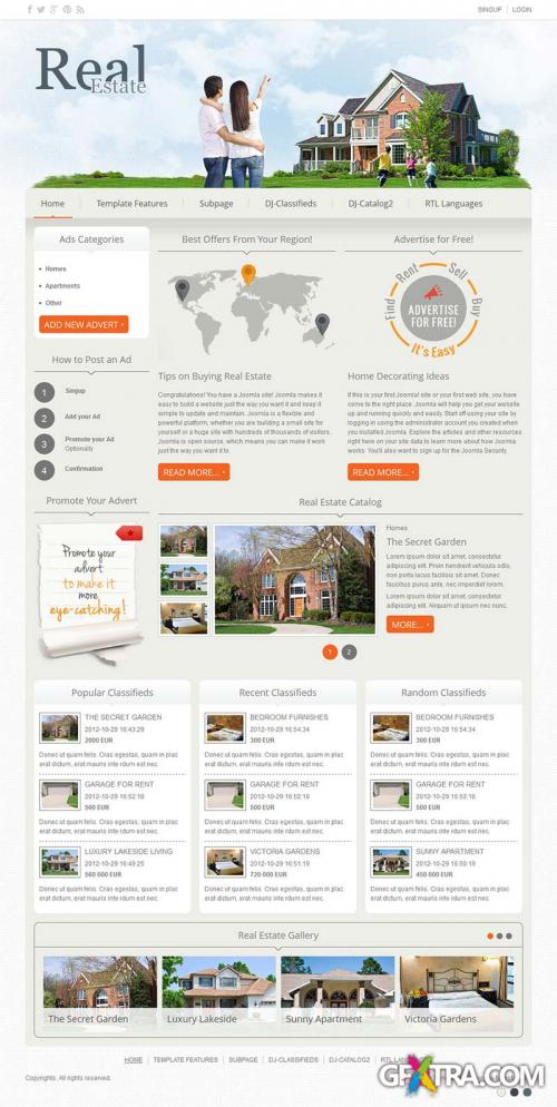 DJ Real Estate02 for Joomla 2.5