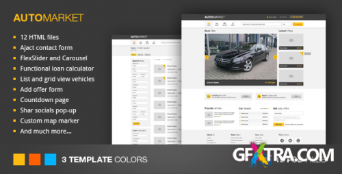 ThemeForest - AutoMarket - HTML Vehicle Marketplace Template