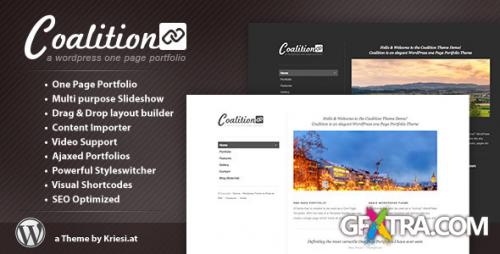 ThemeForest - Coalition v1.4 - One Page WordPress Portfolio