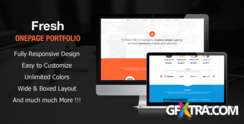 ThemeForest - Fresh - Onepage Portfolio Site Template