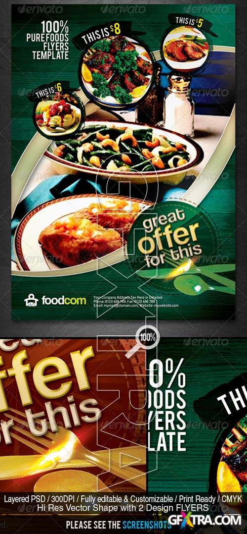 GraphicRiver - Retro Restaurant Food Flyers