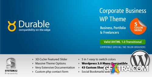 ThemeForest - Durable 5 in 1 v1.5 - Business & Portfolio Wordpress