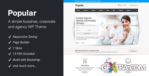 ThemeForest - Popular v2.0.2 - Responsive WordPress Theme