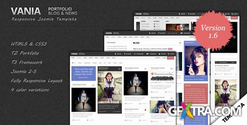 TemPlaza - Vania v1.6 - Responsive Joomla Template