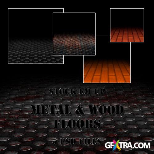 Metal And Wood Floors PSD Template