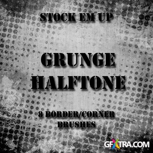 Grunge Halftone Photoshop Brushes