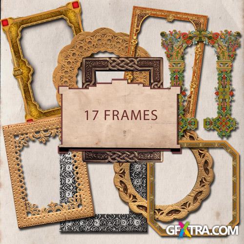 Scrap-kit - 17 Old Cluster Frames