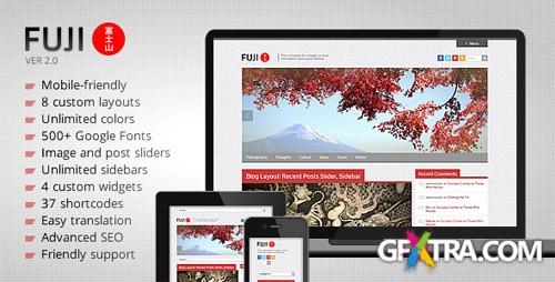 ThemeForest - Fuji v1.3 - Clean Responsive WordPress Theme