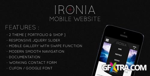 ThemeForest - IRONIA - Mobile Website