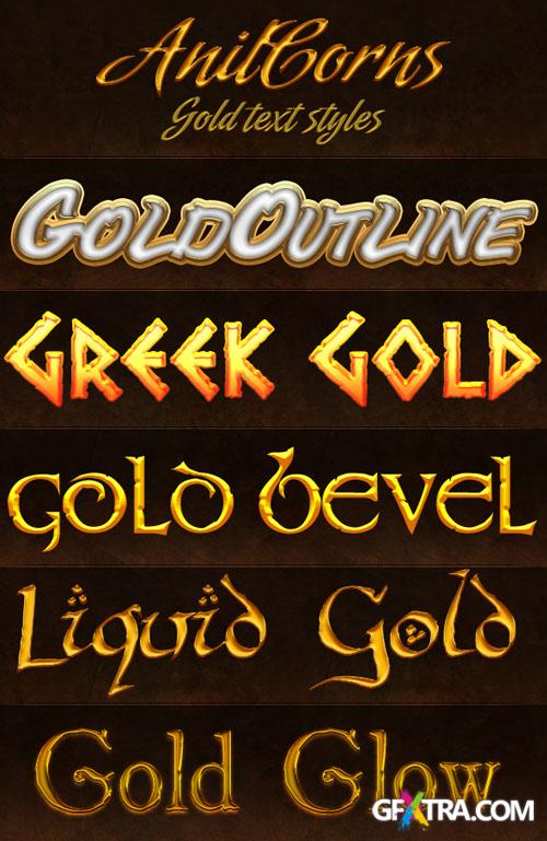 Gold Photoshop Styles