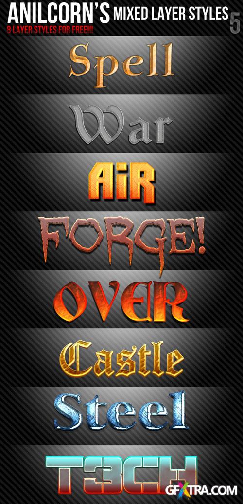 Mixed Layer Text Photoshop Styles #5