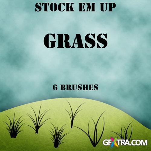 6 Grass Photoshop Brushes