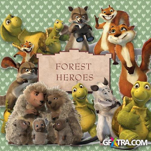 Scrap-set - Forest Heroes