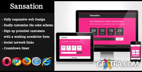 ThemeForest - Sansation - Responsive Under Construction