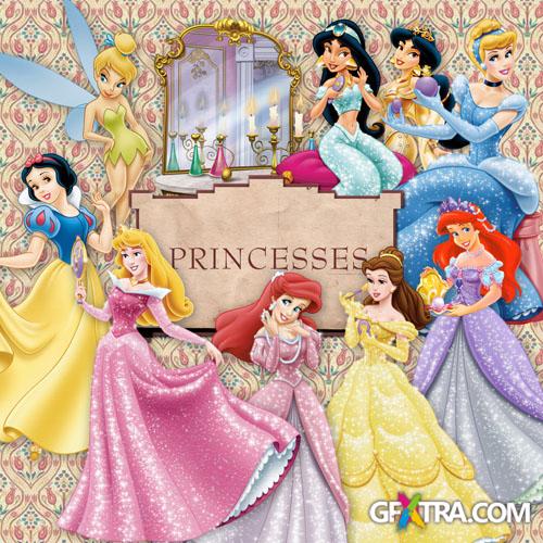 Scrap-set - Princesses - Disney Heroes PNG Images