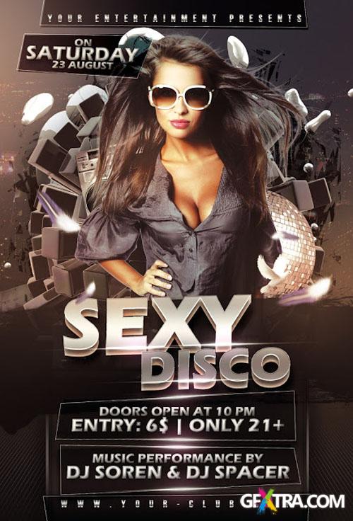 Sexy Disco Party Flyer/Poster PSD Template